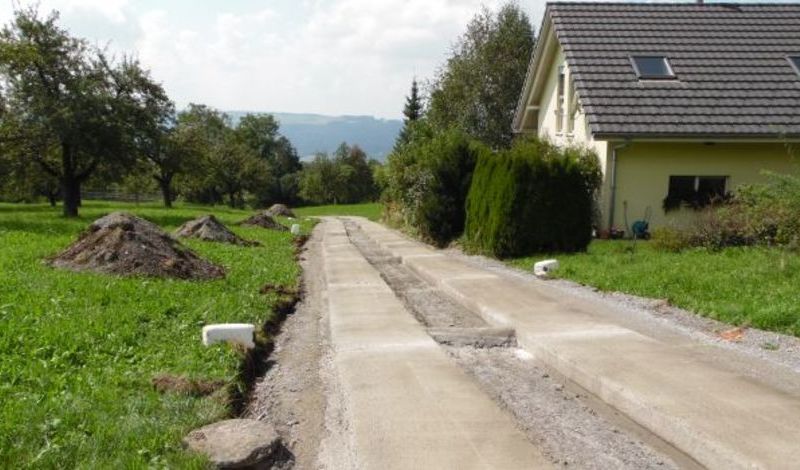 Betonspuren Hohlenweg Hämikon - 3