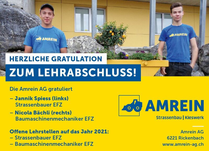Herzliche Gratulation zum Lehrabschluss! - 1