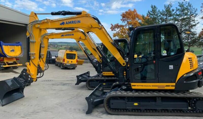 Zwei Neue Bagger Kubota KX 080-4a2 - 2